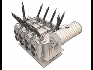 electrical transformer4 Modelo 3D