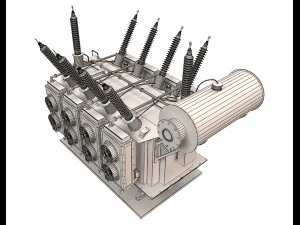 electrical transformer4 3D Model