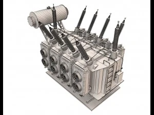 electrical transformer4 3D Model