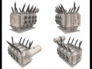 electrical transformer4 3D Model