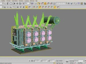 electrical transformer4 3D Model