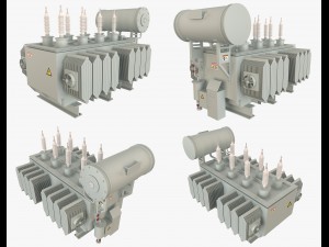 2 electrical transformers pack1 3D Model