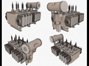 2 electrical transformers pack1 3D Model