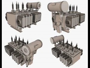 2 electrical transformers pack1 3D Model