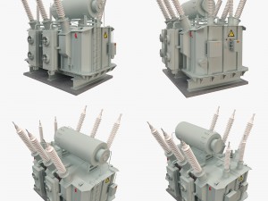2 electrical transformers pack1 3D Model