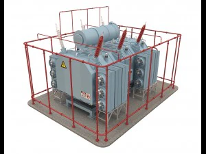 electrical transformer5 3D Model