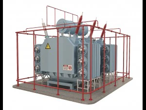 electrical transformer5 3D Model