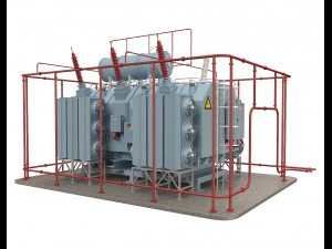 electrical transformer5 3D Model