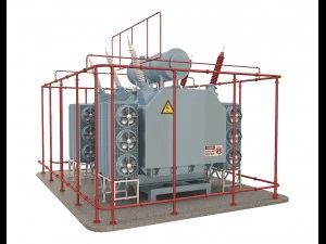 electrical transformer5 3D Model