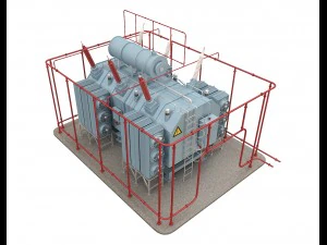 electrical transformer5 3D Model
