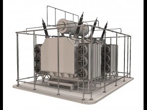 electrical transformer5 3D Model