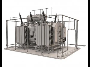 electrical transformer5 3D Model