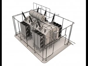 electrical transformer5 3D Model