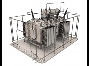 electrical transformer5 3D Model