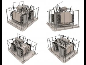 electrical transformer5 3D Model