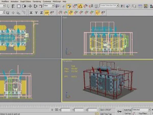 electrical transformer5 3D Model