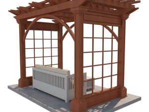 pergola 3 Model 3D