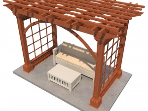 pergola 3 Model 3D