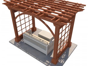 pergola 3 Model 3D