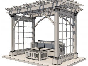pergola 3 Model 3D