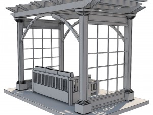 pergola 3 Model 3D
