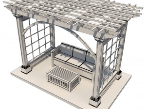 pergola 3 Model 3D