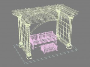 pergola 3 Model 3D