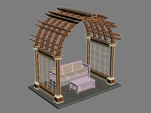 pergola 4 3D Model