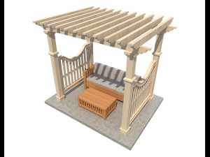 pergola 6 3D Modell