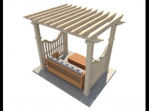 pergola 6 3D Modell