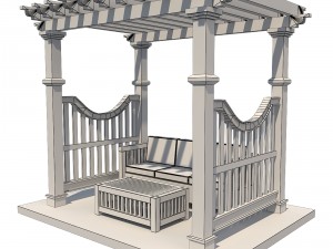 pergola 6 3D Modell