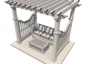 pergola 6 3D Modell