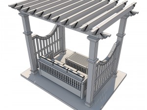pergola 6 3D Modell
