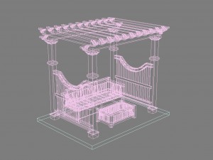pergola 6 3D Modell