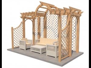 pergola 8 3D मॉडल