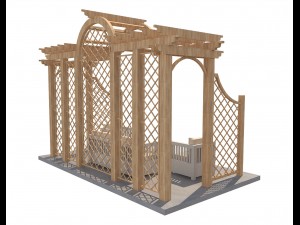 pergola 8 3D मॉडल