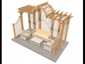 pergola 8 3D मॉडल
