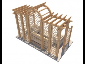 pergola 8 3D मॉडल