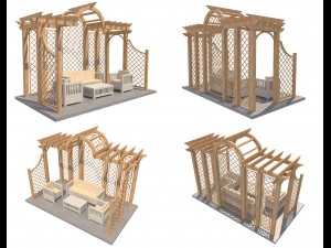 pergola 8 3D मॉडल