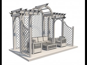 pergola 8 3D मॉडल
