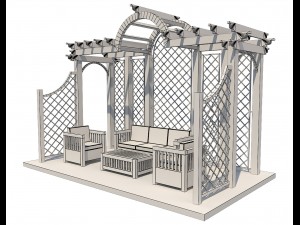 pergola 8 3D मॉडल