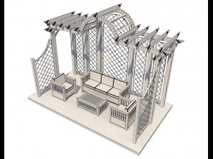 pergola 8 3D मॉडल