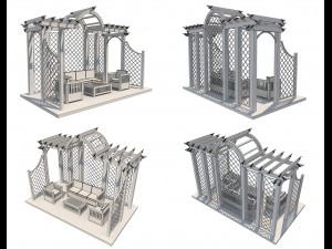 pergola 8 3D मॉडल