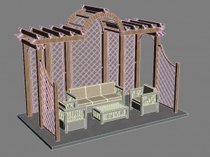 pergola 8 3D मॉडल