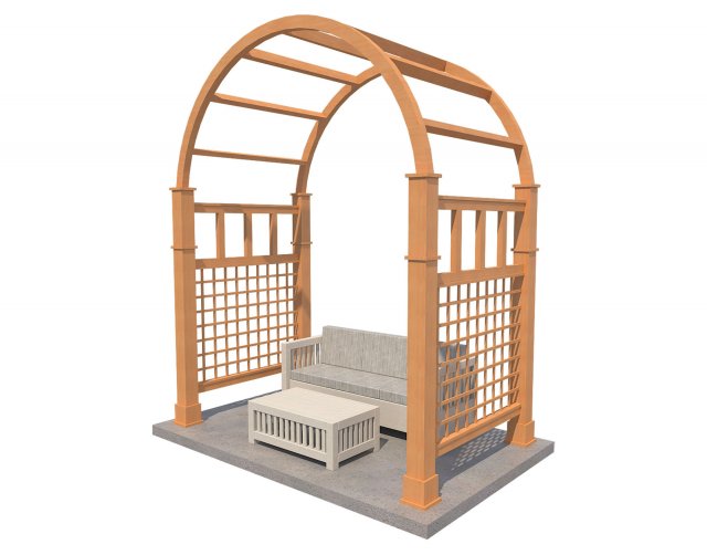 pergola 9 3D मॉडल .c4d .max .obj .3ds .fbx .stl .blend 