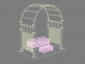 pergola 9 3D मॉडल