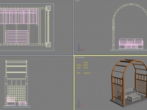 pergola 9 3D मॉडल