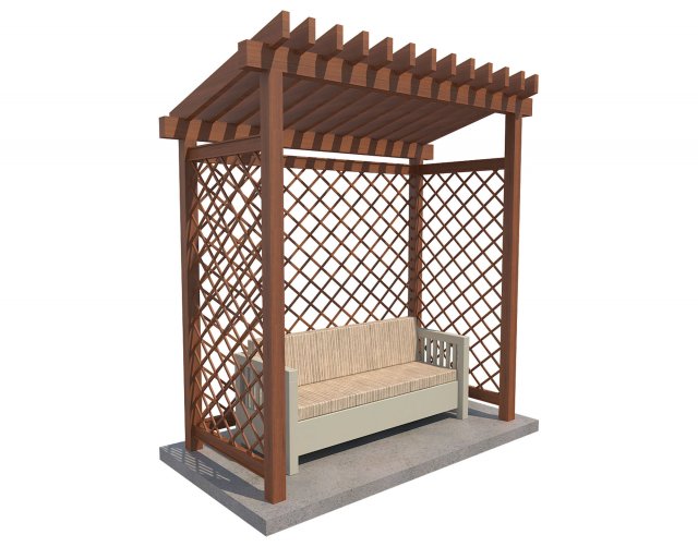 pergola 10 Modèle 3D .c4d .max .obj .3ds .fbx .stl .blend 