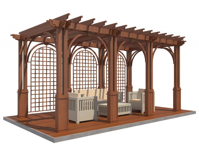 pergola 13 3D मॉडल .c4d .max .obj .3ds .fbx .stl .blend 