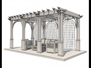 pergola 13 3D मॉडल